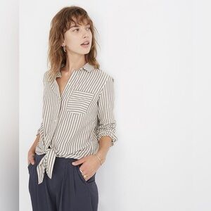 Madewell Striped Button Down Shirt Size XS